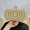 Elegant Pearl Beaded Bridal Clutch ✨