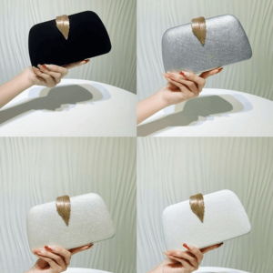Leaf Lock Velvet Party Clutch Bag 👜🍃