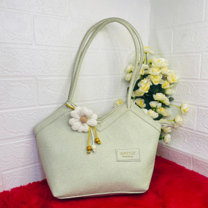Premium Floral Charm Shoulder Tote Bag.👜🌸 - Image 3