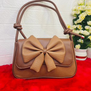 Alternative view of Elegant Bow Design Ladies Handbag – Pink