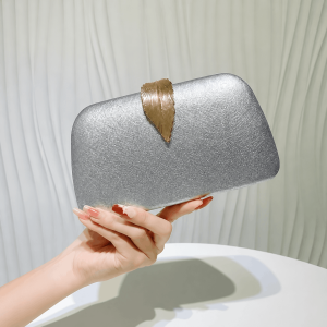 Alternative view of Leaf Lock Velvet Party Clutch Bag 👜🍃